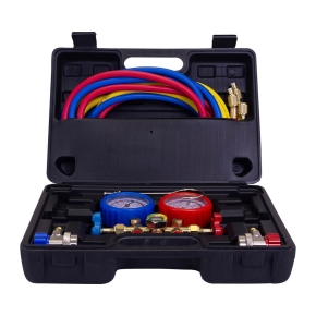 Conjunto Manifold Automotivo  R-134a 240cm Com Maleta, mangueiras de 240cm  - Friven