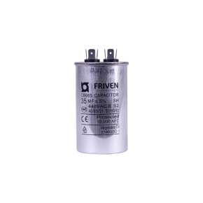 Capacitor Permanente  35UF 440V Alumínio CBB65  - Friven