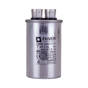 Capacitor Permanente 7UF 440V Alumínio CBB65  - Friven