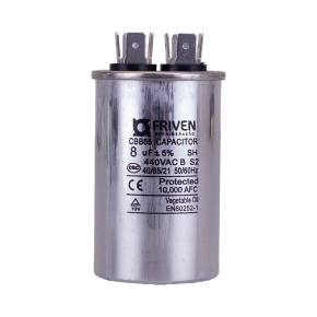 Capacitor Permanente 8UF 440V Alumínio CBB65  - Friven