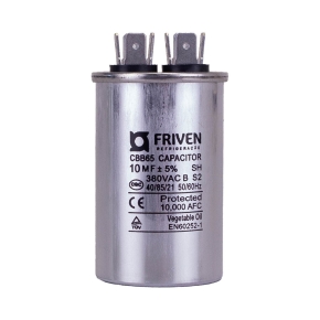 Capacitor Permanente  10UF 380V Alumínio CBB65  - Friven