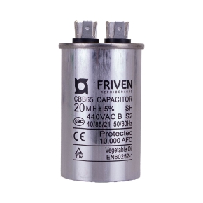 Capacitor Permanente 20UF 440V Alumínio CBB65  - Friven