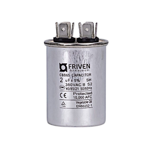 Capacitor Permanente  2UF 380V Alumínio CBB65  - Friven