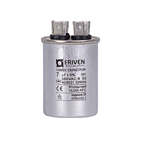 Capacitor Permanente 7UF 380V Termoplástico CBB60  - Friven