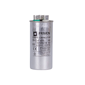 Capacitor Duplo 35 + 12UF 380V Alumínio CBB65  - Friven