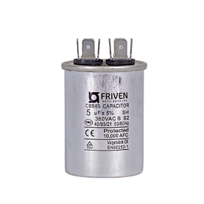 Capacitor Permanente 5UF 380V Alumínio CBB65  - Friven