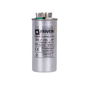 Capacitor Duplo 35 + 8UF 380V Alumínio CBB65  - Friven