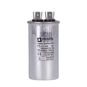 Capacitor Permanente 15UF 380V Alumínio CBB65  - Friven
