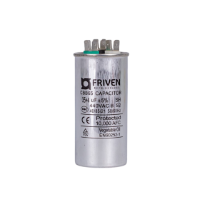 Capacitor Duplo 35 + 4UF 440V Alumínio CBB65  - Friven