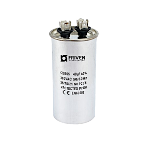 Capacitor Permanente  40UF 380V Alumínio CBB65  - Friven