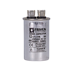 Capacitor Permanente  12UF 250V Alumínio CBB65  - Friven