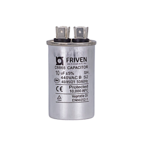 Capacitor Permanente 10UF 440V Alumínio CBB65  - Friven
