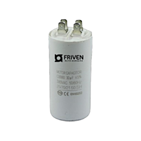 Capacitor Permanente  30UF 380V Termoplástico CBB60  - Friven