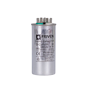Capacitor Duplo 30 + 12 UF 380V Alumínio CBB65  - Friven