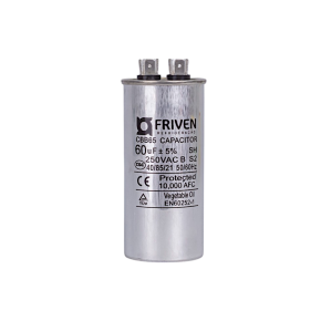 Capacitor Permanente 60UF 250V Alumínio CBB65  - Friven